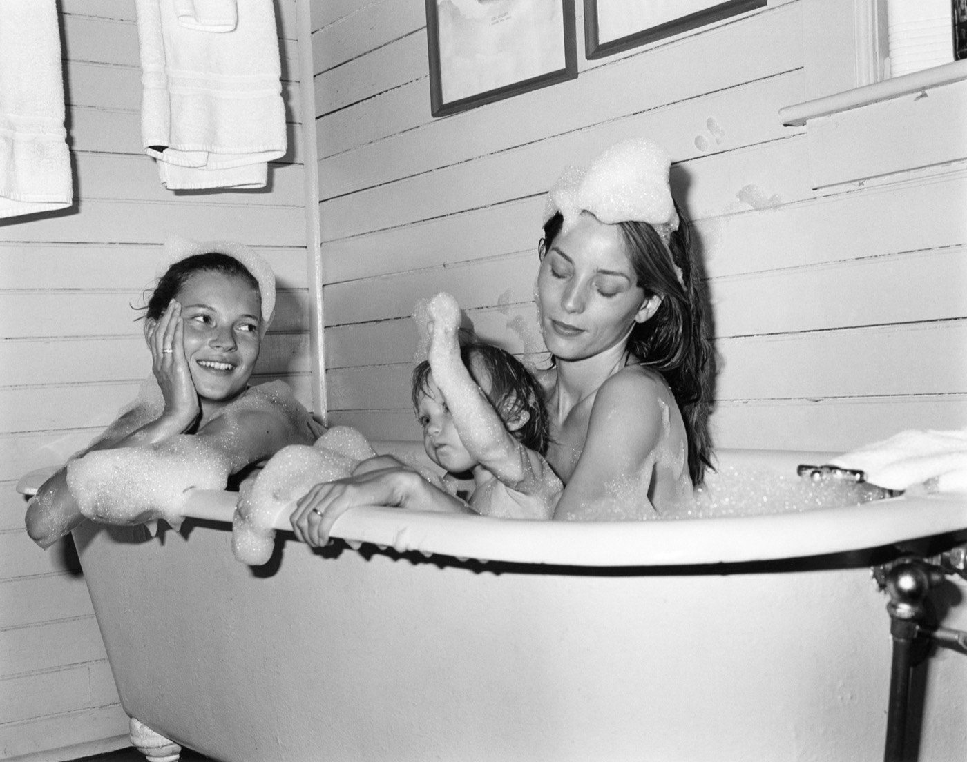 Kate and Lucie and her daughter Ella, Cabin 4, Camp Longwood, Adirondack Park, NY