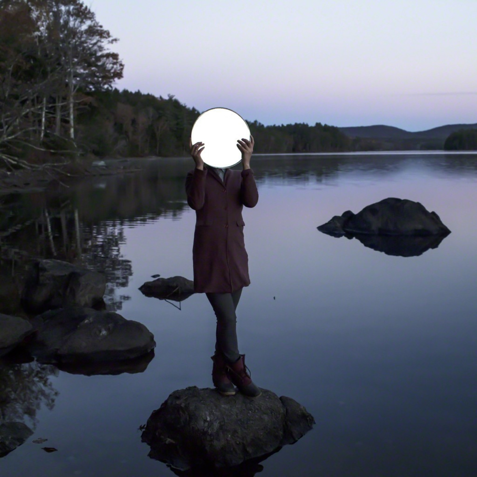 Sadie & the Moon, Lake Megunticook, Maine