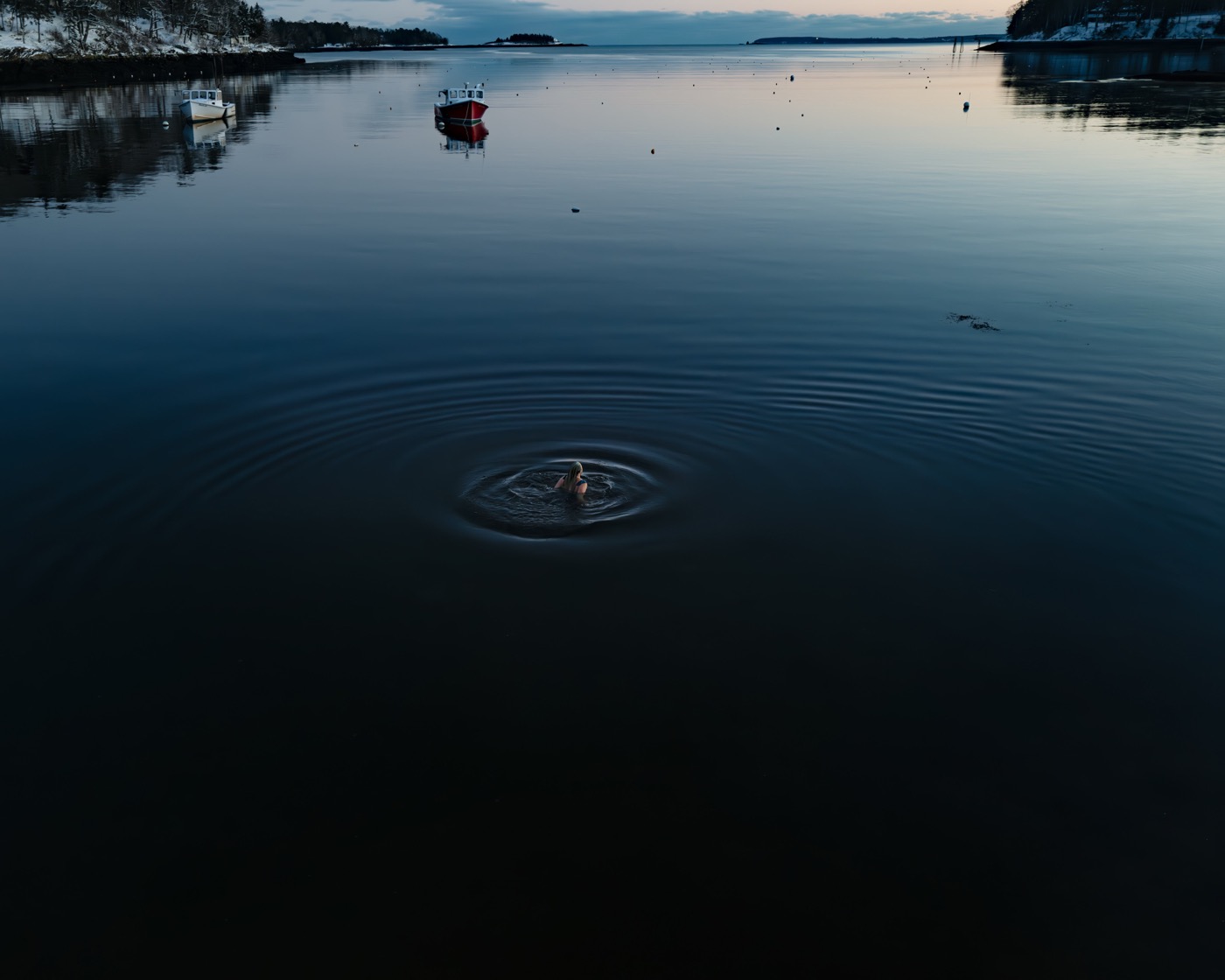 January Swim, Rockport