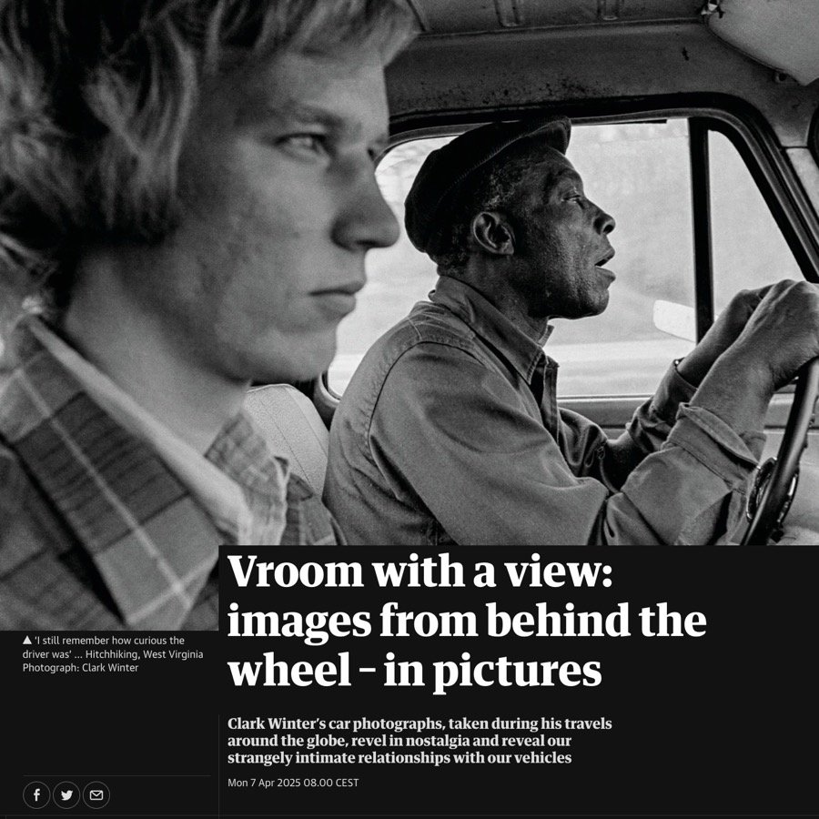 Vroom with a view: images from behind the wheel