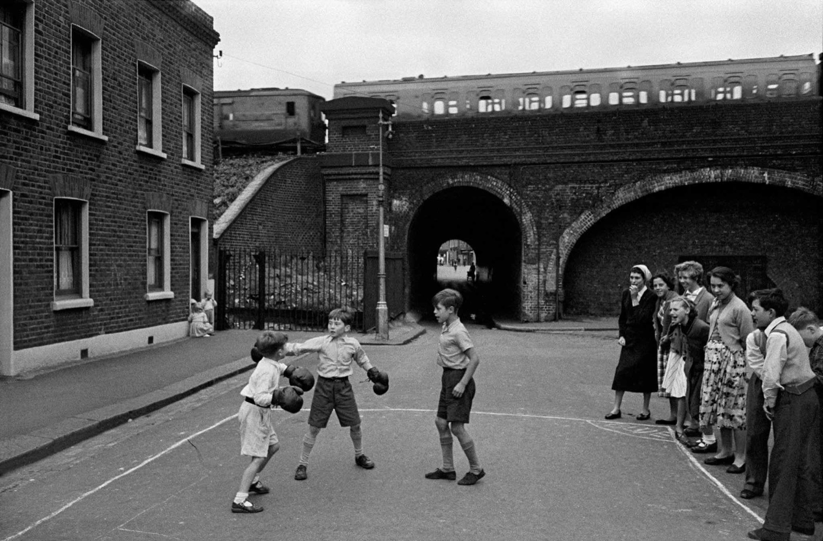 Boxing boys, Lambeth, London