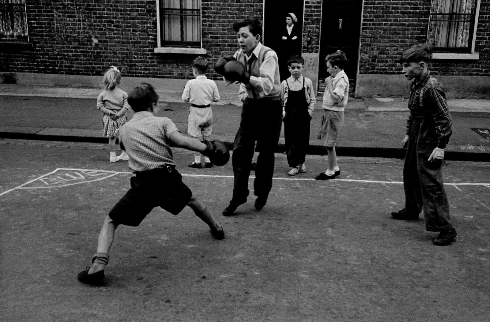 Boxing boys, Lambeth, London