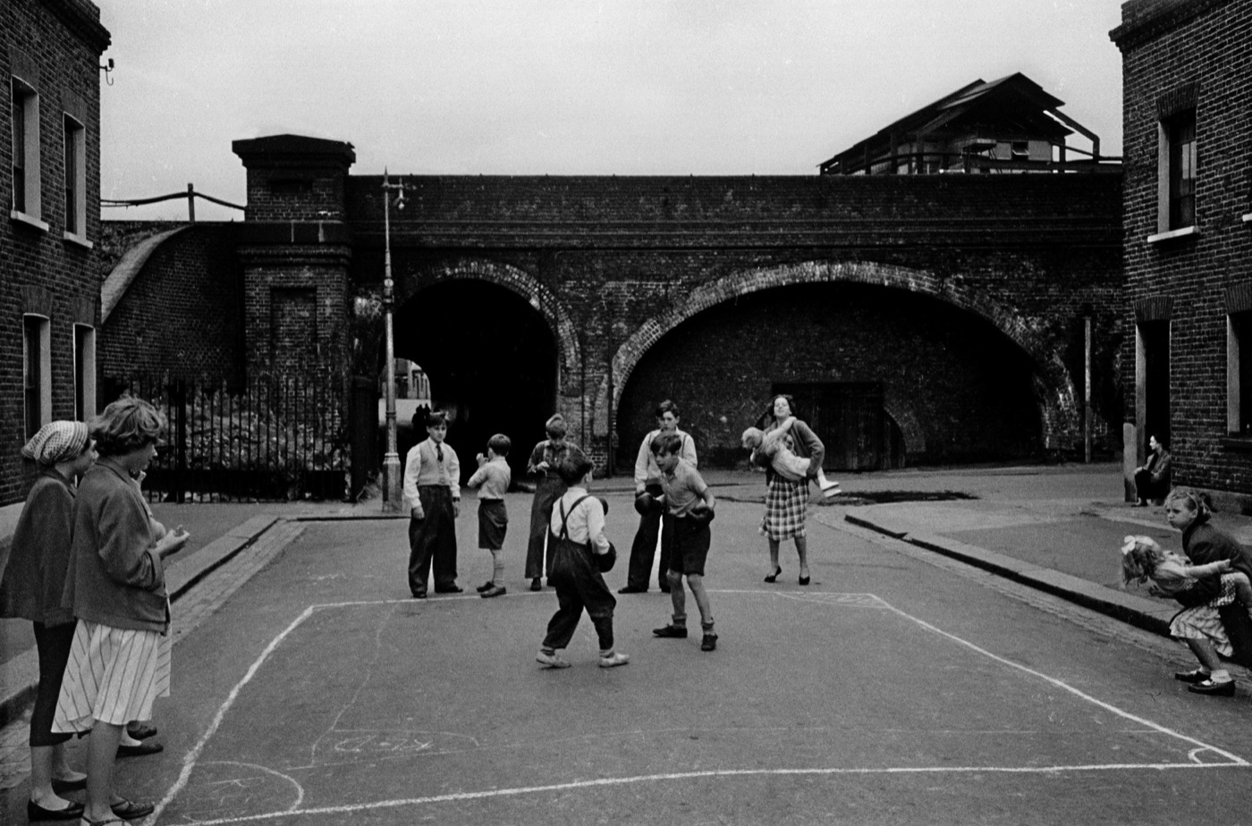 Boxing boys, Lambeth, London