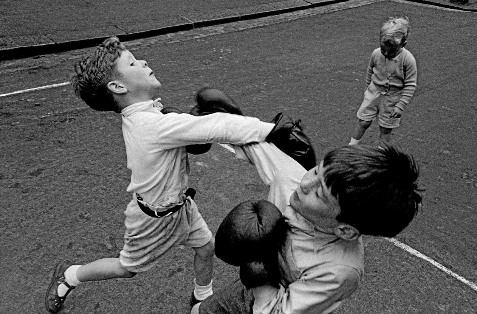 Boxing boys, Lambeth, London